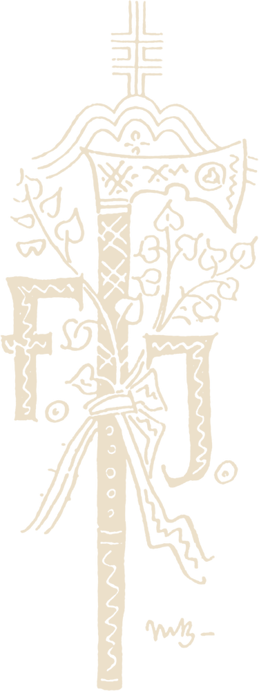 Monogram FJ (z plagátu Vajnory v spomienkach)