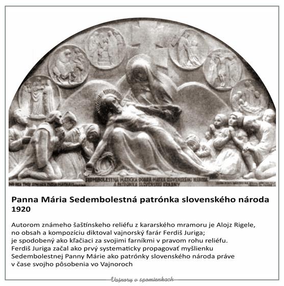 Panel výstavy: Panna Mária Sedembolestná